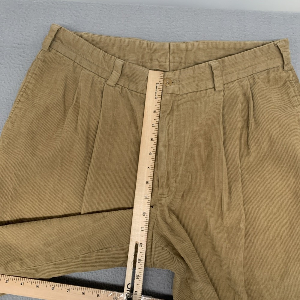 Vintage 90s Bills Khakis Corduroy Pants Mens 36x31 Wide Wale Pleated USA Made - Picture 8 of 9